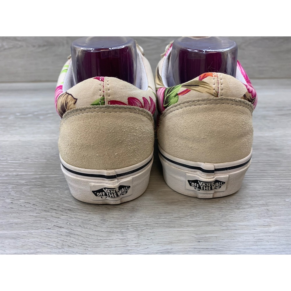 Vans Old Skool Tropical Floral Hibiscus Suede Sneakers Women's Classic 9 - Picture 4 of 10